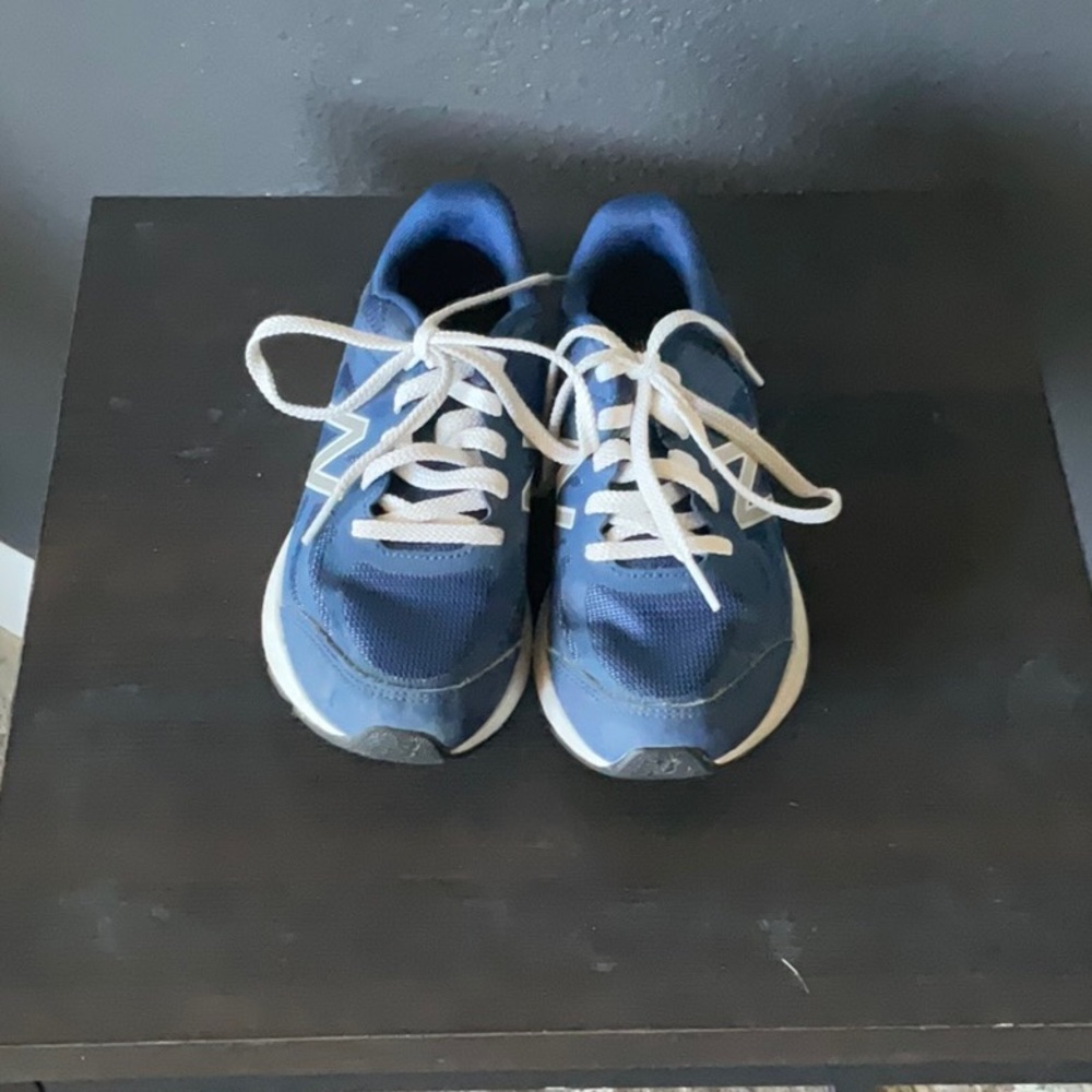 New Balance Navy and White Running Shoes
